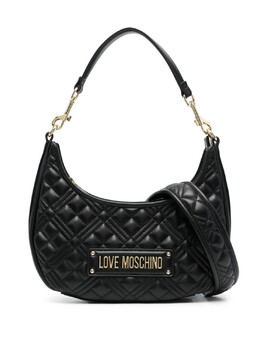 Love Moschino стеганая сумка на плечо с логотипом, черный jc4068pp1hla0 | черный