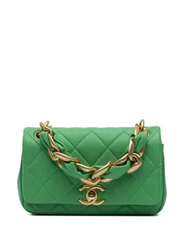 CHANEL Pre-Owned: Зелёная сумка 