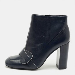 Tory Burch: Синие ботинки 