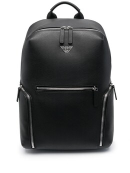 Emporio Armani рюкзак на молнии с тисненым логотипом, черный y4o409y138e | черный