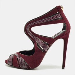 Dolce & Gabbana: Бордовые туфли 