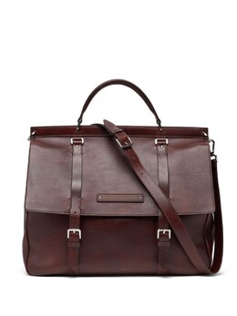 Brunello Cucinelli кожаная сумка-тоут с пряжкой, фиолетовый mbciu427c8457 | фиолетовый