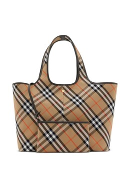 Сумка-тоут Burberry Vintage Check среднего размера, нейтральный цвет 8093976 | нейтральный цвет