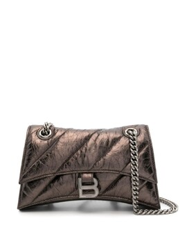 Кожаная сумка Crush Balenciaga, коричневый 716351210iw | коричневый