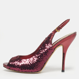 Gucci: Фиолетовые босоножки 