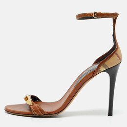 Burberry: Коричневые сандалии  House Check