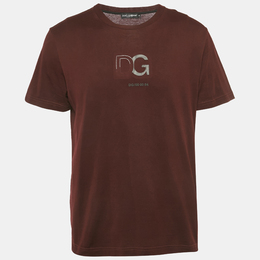 Dolce & Gabbana: Бордовая футболка  T