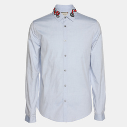 Gucci: Голубая рубашка 