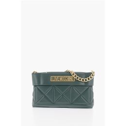 LOVE стеганая сумка из искусственной кожи с золотой цепочкой Moschino, зеленый 0017623592 | green