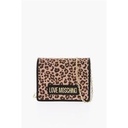 Мини-сумка-седло LOVE Animal Effect из искусственной кожи POLY Moschino, мультиколор 0017624372 | multicolor