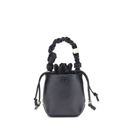 Мини-сумка-ведро Bou Ganni, черный 0018195979 | black