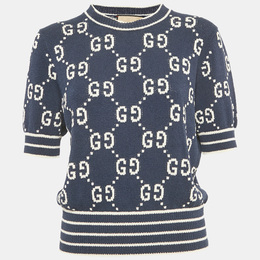 Gucci: Синий свитер  GG