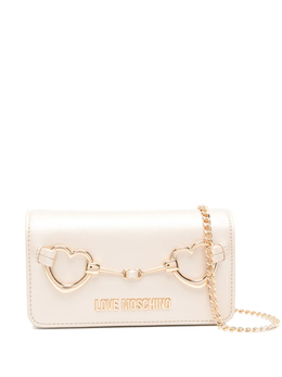Мини-сумка-клатч Love Moschino в форме сердца, золотой jc5643pp1mlb1 | золотистый