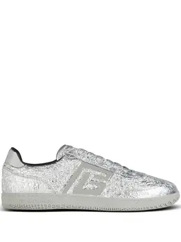 Balmain Swan metallic-leather sneakers 24461300