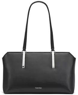 Сумка-шоппер Lori Top с молнией Calvin Klein, черный 22855583 | black, silver