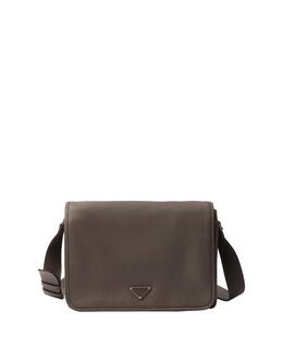 Кожаная сумка через плечо Prada, серый 5595436 | grey