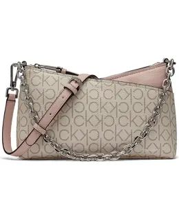 Мини-сумка кроссбоди Zoe Chain Calvin Klein, мультиколор 22015727 | blossom, vanilla khaki, alm taupe