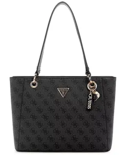 Ноэль II Маленькая сумка-тоут Guess, черный 22015557 | coal logo/black strap