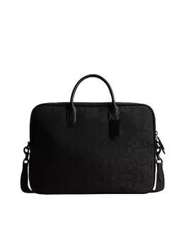 Мужская рабочая сумка Theo Work Signature Jacquard Coach, черный 21708301 | black