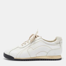 Salvatore Ferragamo: Белые кроссовки 