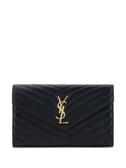 Saint Laurent Cassandre leather chain wallet 21980162
