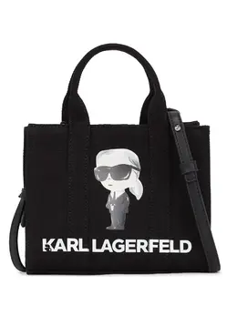 Karl Lagerfeld Ikon Aquarelle canvas tote bag 29166034