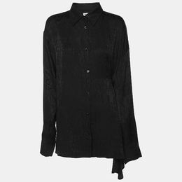 Balenciaga: Чёрная рубашка 