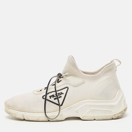 Prada: Белые кроссовки 