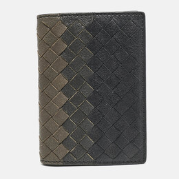 Bottega Veneta: Чёрный кошелёк  Intrecciato