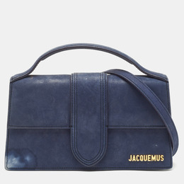 Jacquemus: Синяя сумка на руку  Le Grand Bambino