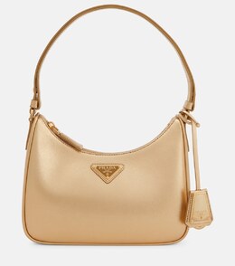 Кожаная сумка через плечо Cleo Mini Prada, Platino p00736285 | platino