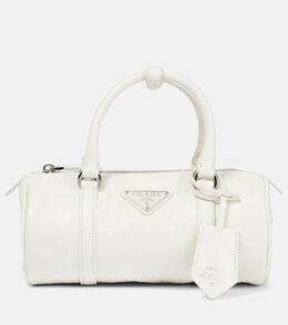 Мини-кожаная сумка-тоут Prada, белый p00779128 | bianco