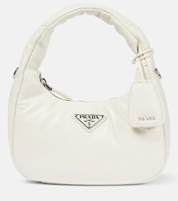 Мини-кожаная сумка-тоут Prada, белый p00819451 | bianco