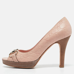 Gucci: Розовые босоножки  Horsebit