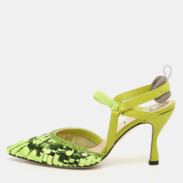 Fendi: Зелёные туфли  Colibri