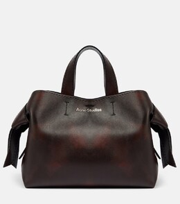 Сумка-тоут Musubi Midi из кожи Acne Studios, темно-коричневый p01001258 | dark brown