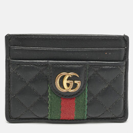 Gucci: Чёрный картхолдер  GG Marmont