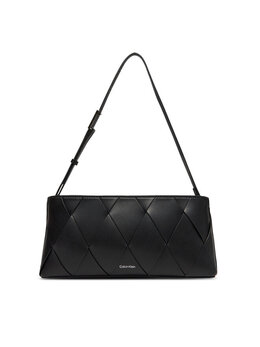 Сумка Ck Woven Elongated Shoulder Bag K60K612992 Calvin Klein, черный 8721107423227 | schwarz
