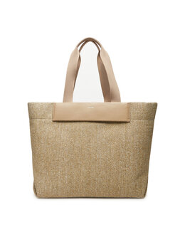 Сумка Ck Raffia Large Shopper K60K613025 Calvin Klein, бежевый 8719849129002 | beige