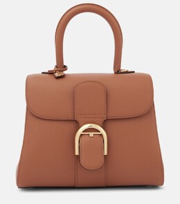 Сумка-тоут Brillant PM из кожи Delvaux, желто-коричневый p01031675 | tan