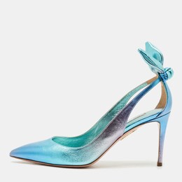 Aquazzura: Двухцветные туфли  Bow Tie