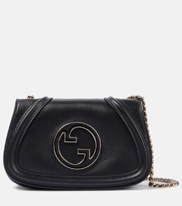 Блумди мини кожаная сумка через плечо Gucci, черный p00995774 | black/black