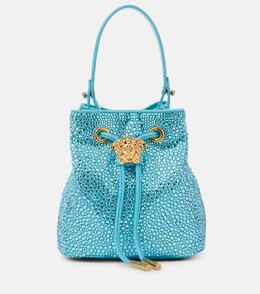 Сумка-ведро La Medusa Medium с декоративными элементами Versace, Turquoise p01043438 | turquoise