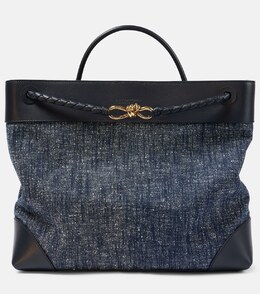 Andiamo большая джинсовая сумка-тоут Bottega Veneta, Navy-Whote/Space-Mb p00998758 | navy-whote/space-mb