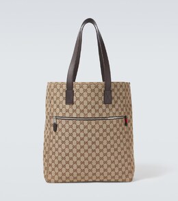 GG Canvas Большая сумка-шопер Gucci, B.Eebony/Cocoa/Vrv p01050886 | b.eebony/cocoa/vrv