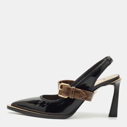 Fendi: Чёрные туфли  FFrame