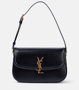 Солферино Маленькая кожаная сумка через плечо Saint Laurent, черный p01040415 | nero
