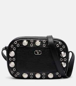 Сумка-кроссбоди из кожи Nellcôte Valentino Garavani, черный p01056372 | nero