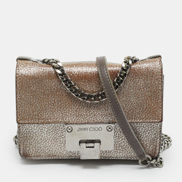 Jimmy Choo: Серебристая сумка через плечо 