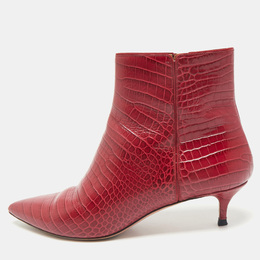 Aquazzura: Бордовые ботинки 